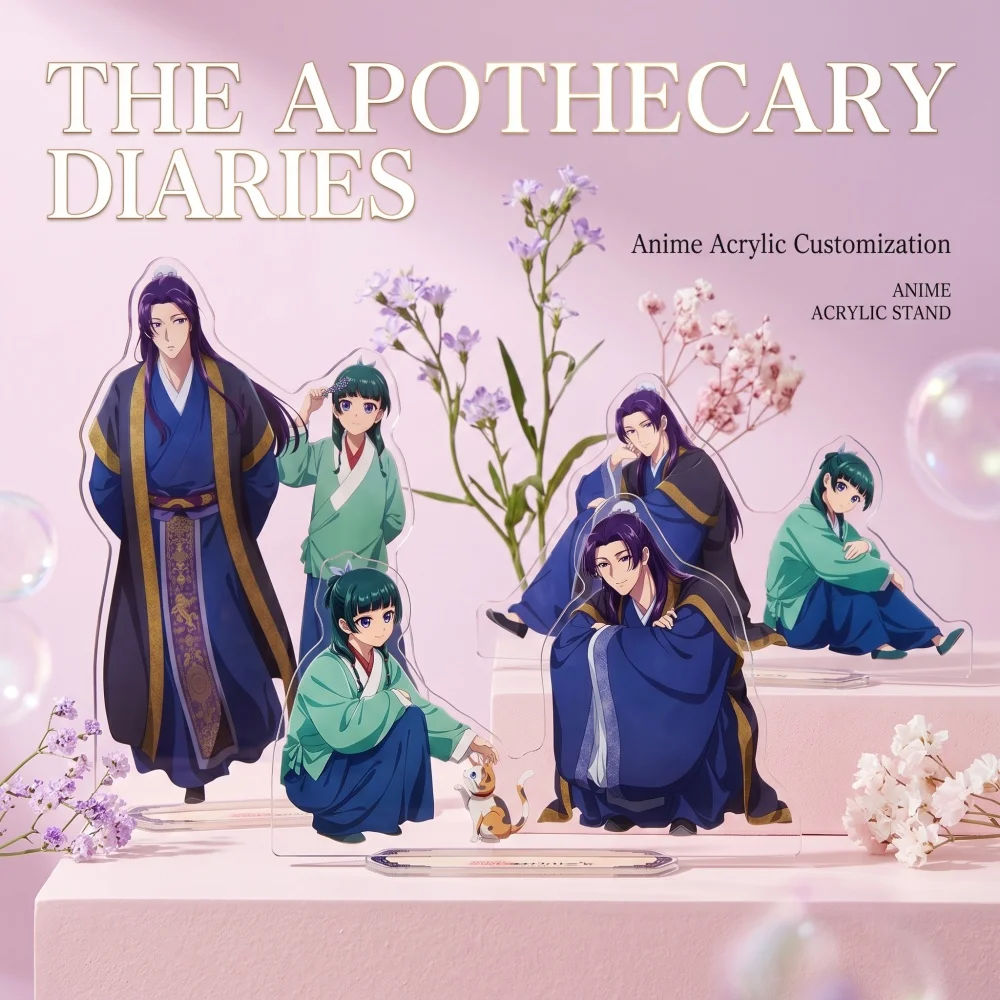 The Apothecary Diaries Acrylic Stand Keychain Maomao Jinshi Gaoshun Cute Set Character Merch Custom Pattern Available