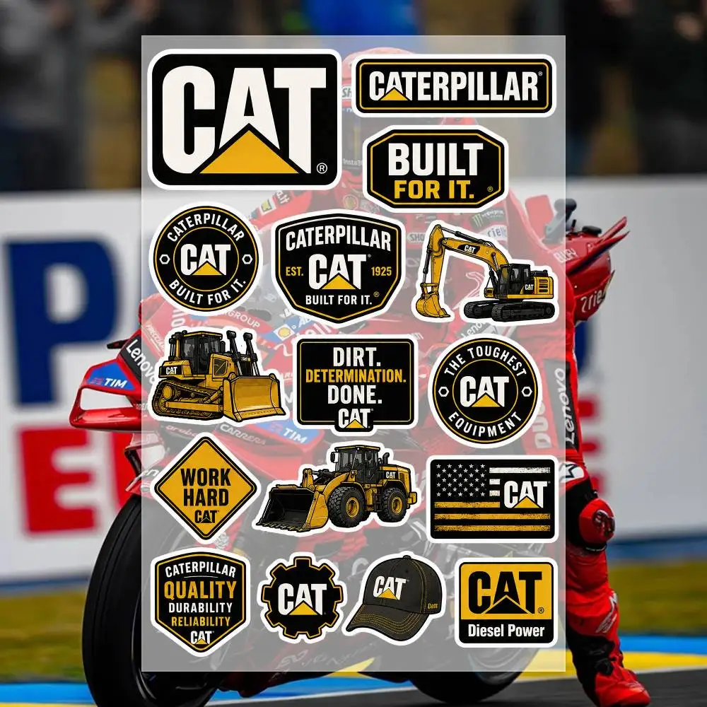 C-caterpillar Stickers Moto Sticker Auto Body Bumper Windows Motorcycle Laptop Walls Vinyl Decal Car Tuning Accessories