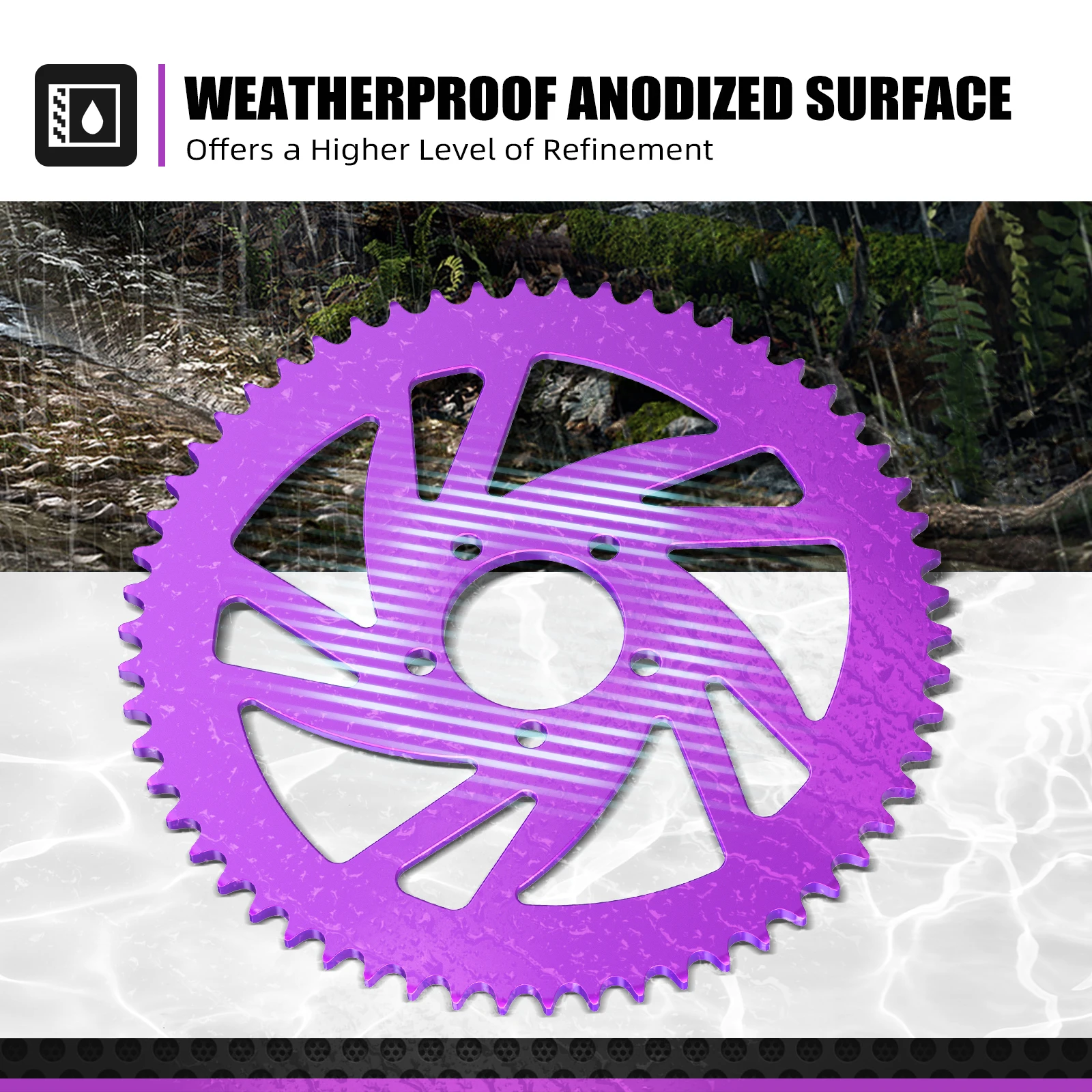 NICECNC สําหรับ Surron Light Bee X 58T ด้านหลังและเฟืองด้านหลังสกรูสําหรับ Sur-Ron Light Bee X S L1E สําหรับ Segway x160 X260