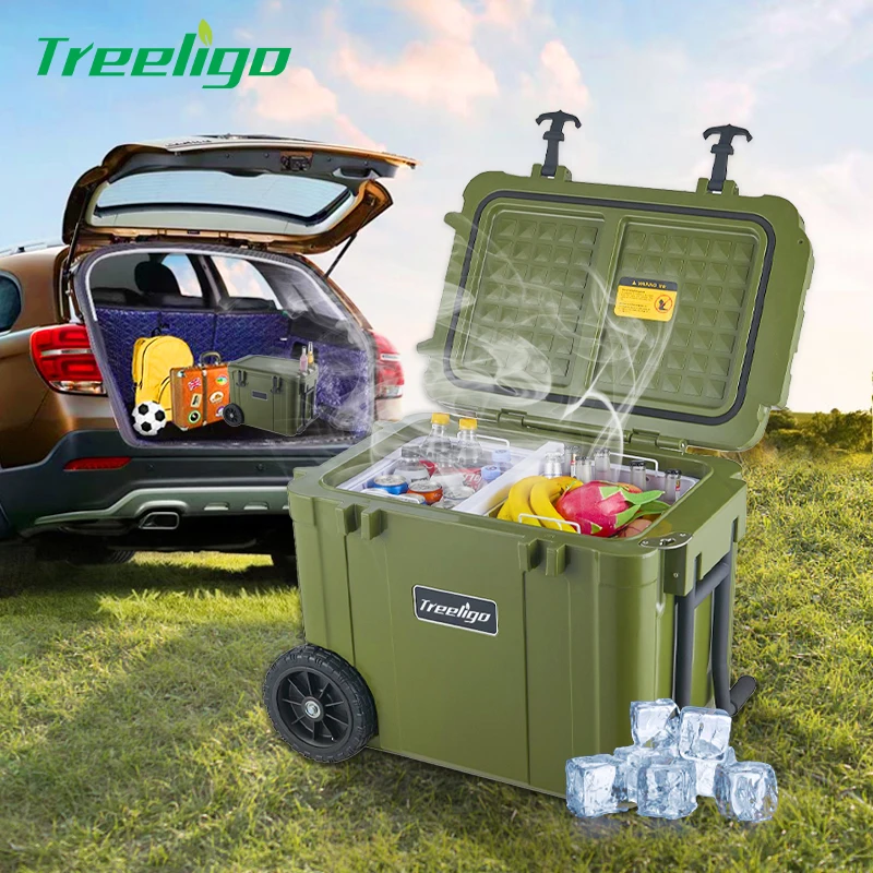 Material Low Consumption Largely Capacity DC12V/24V Camping Car Freezer Portable Refrigerator for Caravan,Camper Accessories