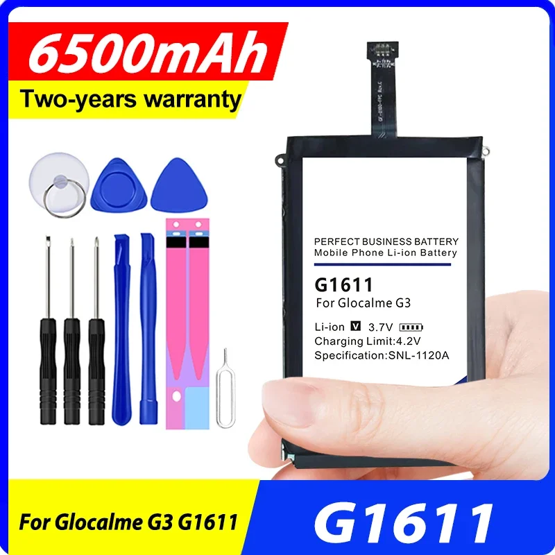 

Высококачественный Новый Сменный аккумулятор G1611 6500 мАч для Glocalme G3 G1611 + Бесплатные инструменты