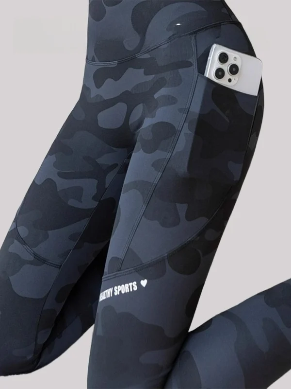 

High Waist Camouflage arkskin Pants Women's Fitn Trousers VIVACIOUS SECTOR Flagip Store Butt Lifting Thin Leggings