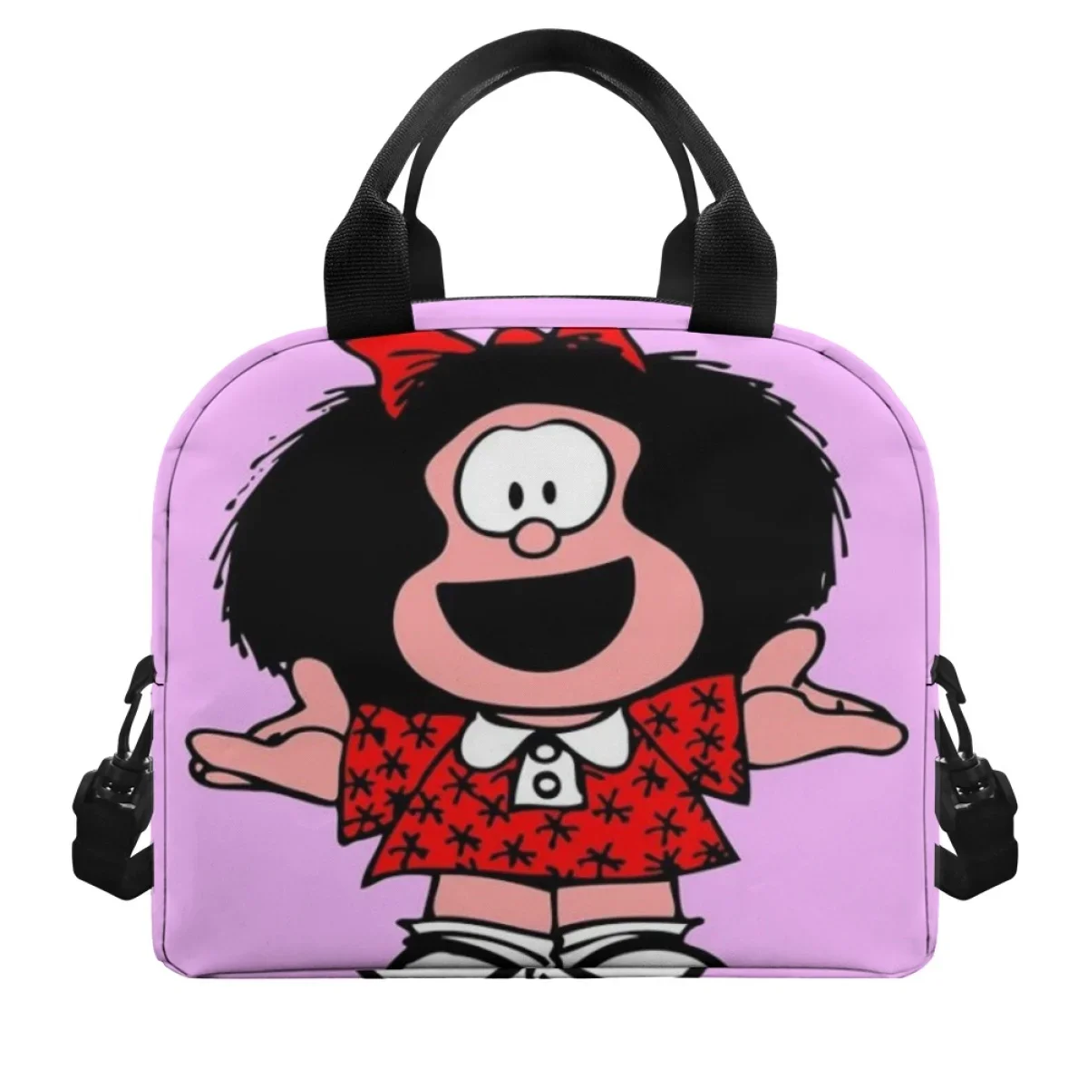 Mafalda Cartoon Design Lunch Box School Child Stylish New Insulation Thermal Package Convenience Bolsa De Almuerzo