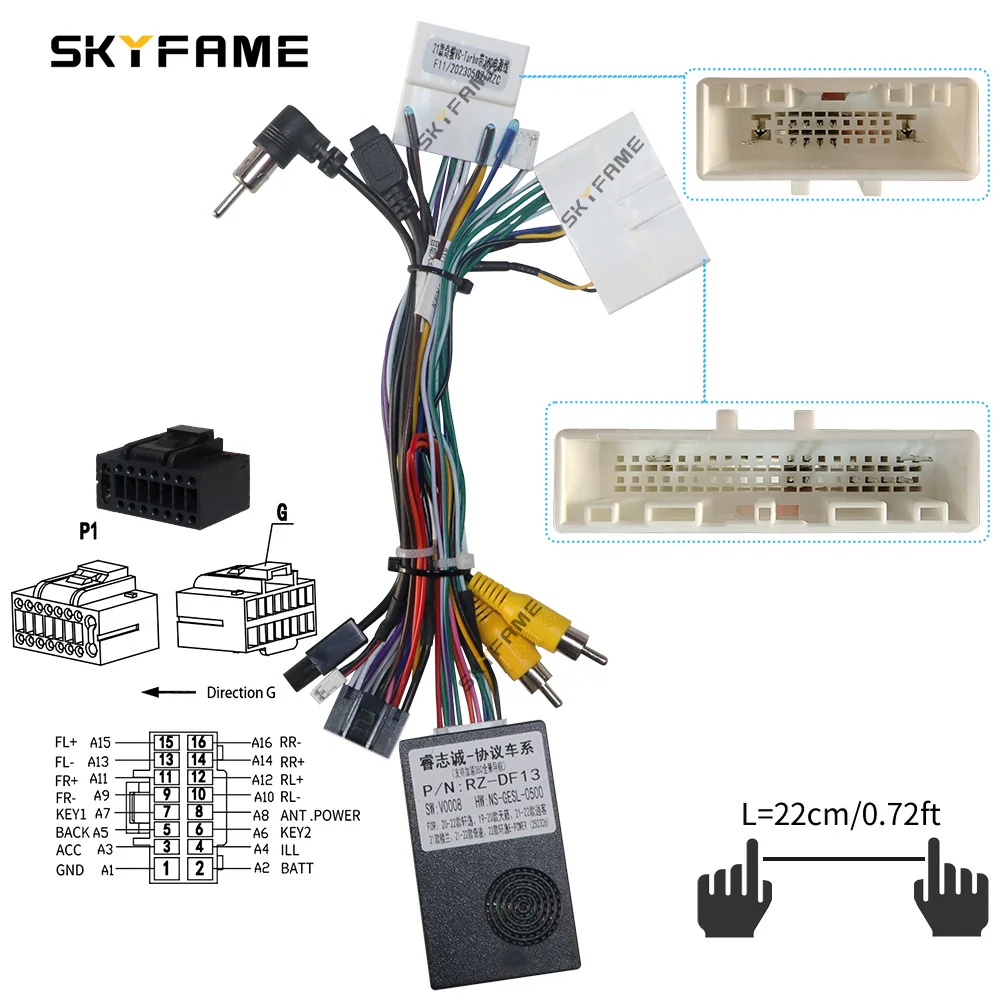 SKYFAME Auto Verdrahtung Kabel Adapter Canbus box Für ALTIMA TEANA Qashqai Tiida Kicks Sylphy Murano DECODER linie