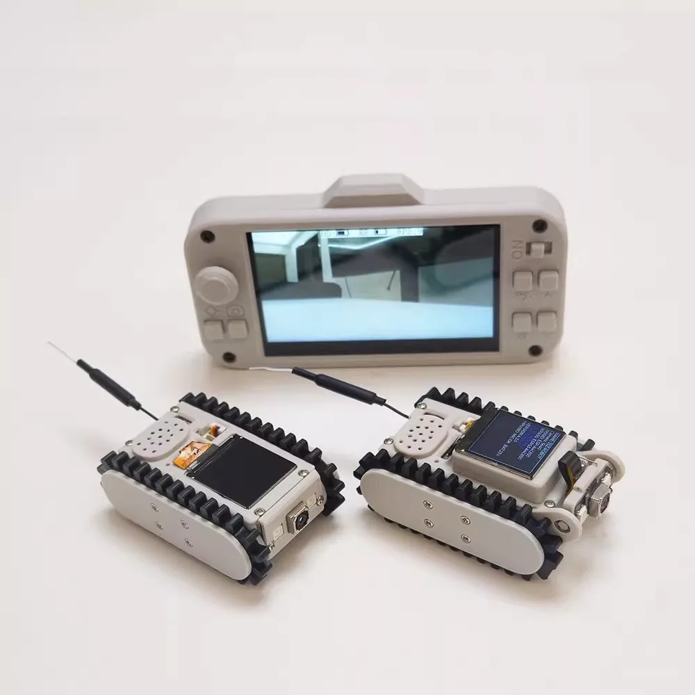 Pipeline Inspection Wireless Video Car Track Robot with Camera Maker Teaching Esp32 Scanning Code Networking DIY Program Toys