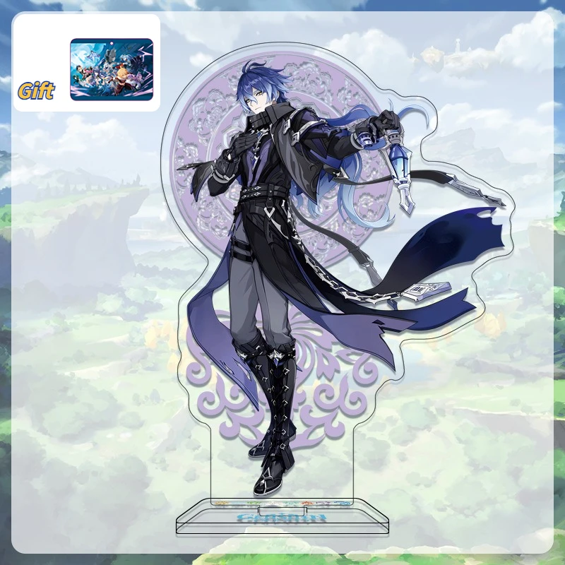 Genshin Impact Anime Acrylic Figure Stand Two Forms Columbina ZIBAI Durin Flins Lauma Skirk Illuga Jahoda Dual Form Stand