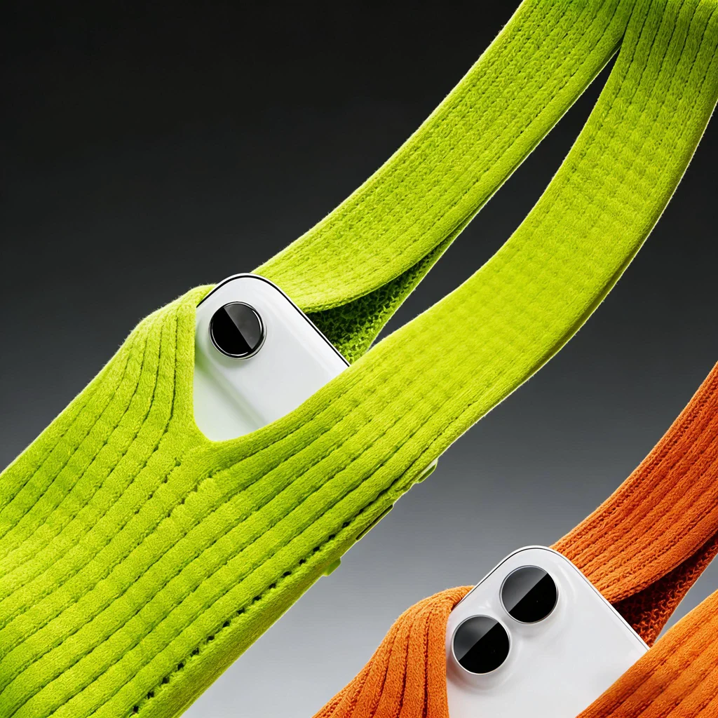 스타일리시한 3D 니트 웨어러블 케이스 아이폰 17 16 15 홀스터 파우치, 아이폰 에어팟 카드 수납 여행 및 미니멀리스트에게 이상적