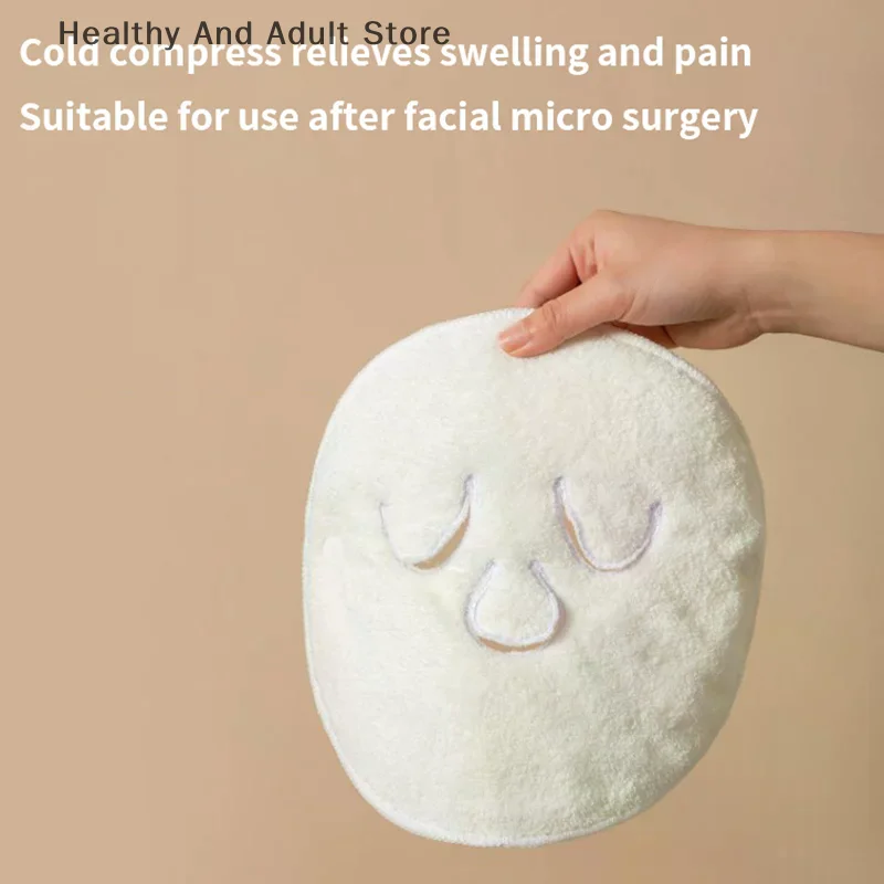 Face Steaming Towel Reusable Face Towel Mask with Face Washing Headband Cold Hot Compress Facial Steamer Towel Beauty Care Spa