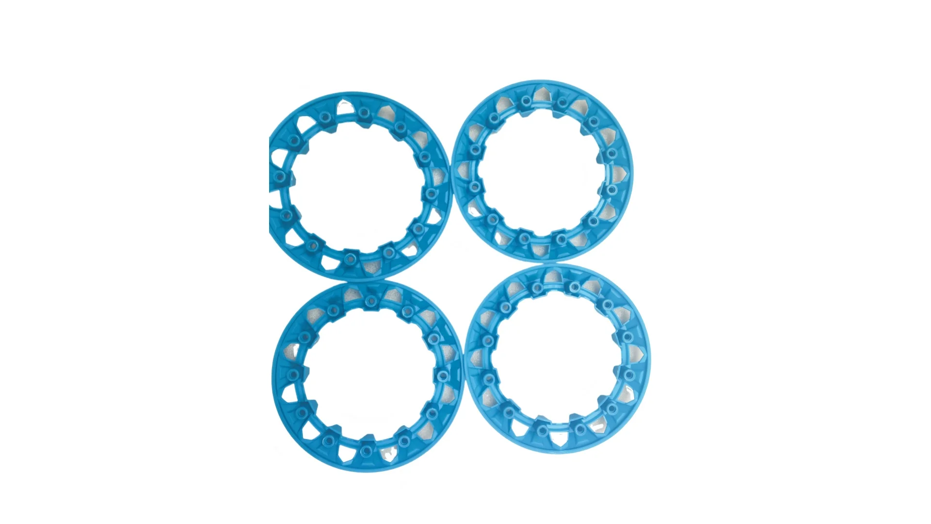 

ATV All Terrain Beach Buggy Wheel Hub Trim Parts 8 Inch Wheel Plastic Cover Color Protective Cover 4 Sky Blue