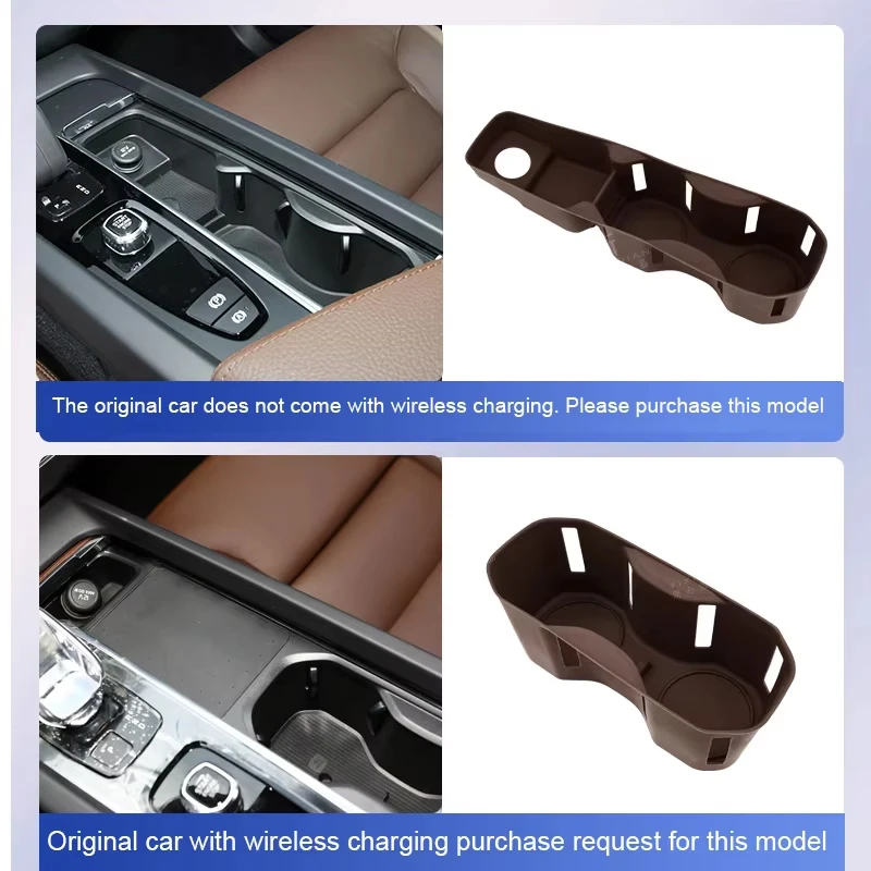 Suitable for Volvo xc60 xc90 s90 v90 s60 v60 water cup pad silicone storage box car accessories