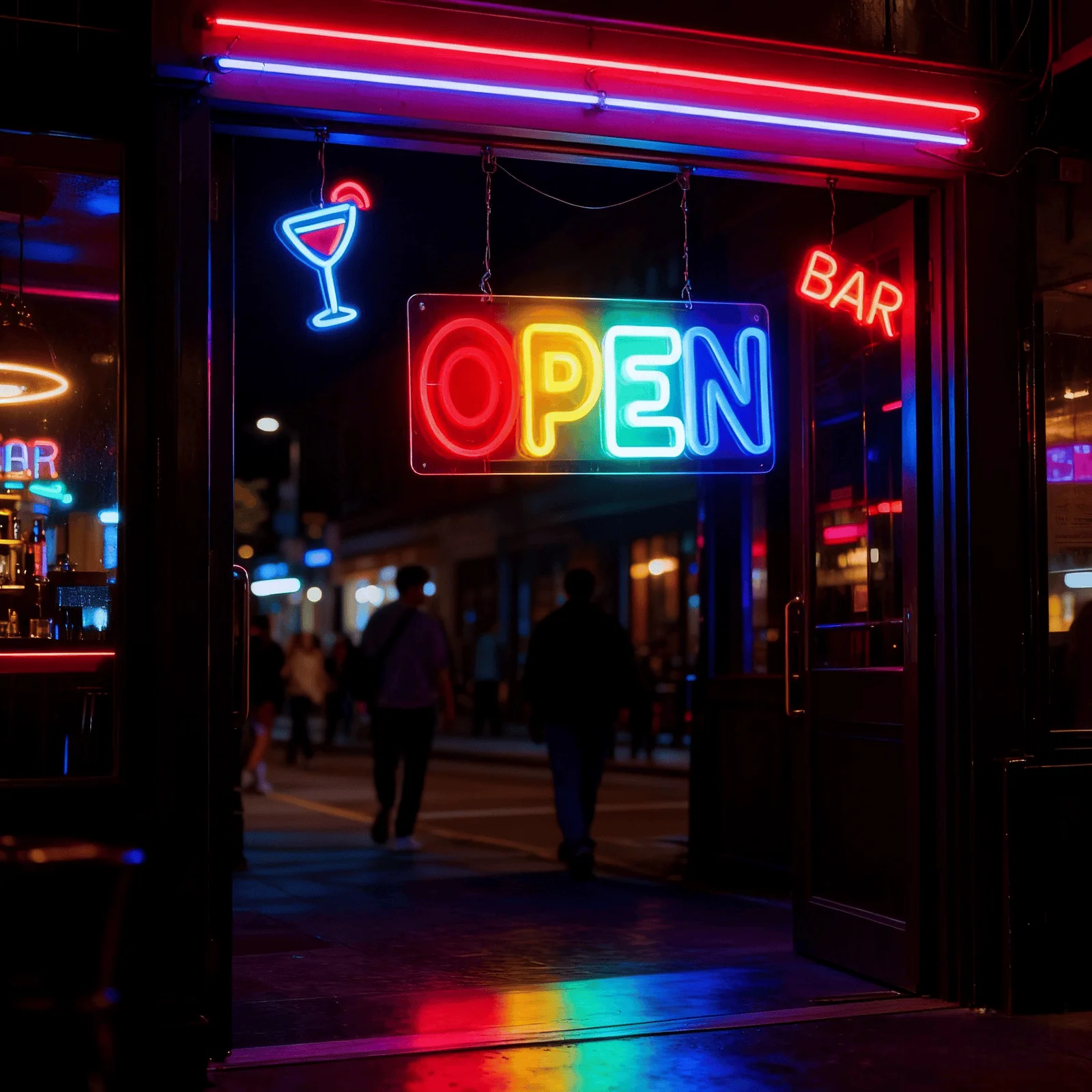 LED Open Sign for Business Neon Lights for Party Bar Salon Stores Shop Hotel Club Coffee Wall Decor Neon Light Sign