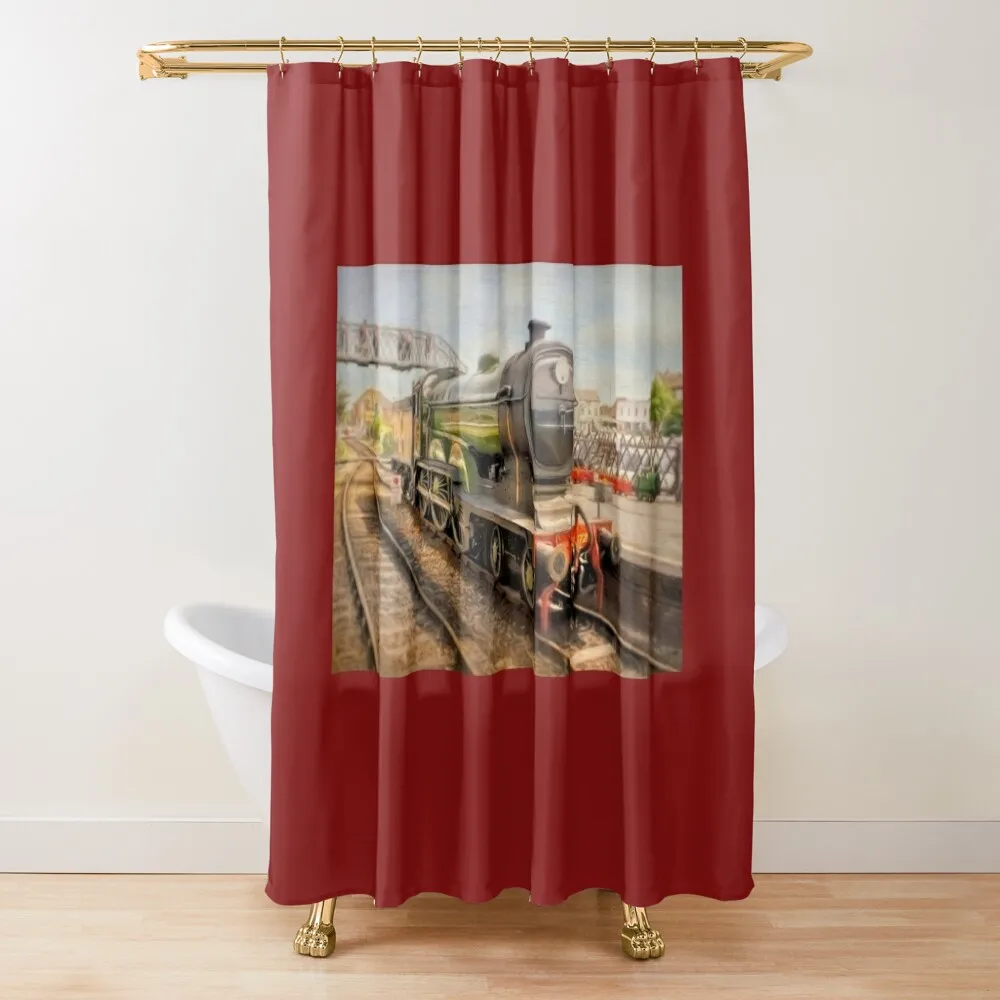 

LNER B12 – 8572 Steam Train Shower Curtain Bathroom Accessory Bathroom For Shower Shower For Bathroom Set Curtain