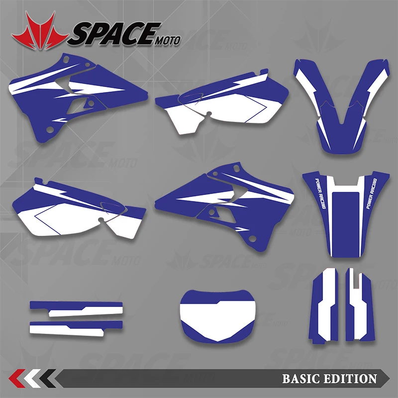 SPACE Graphics Decals Stickers Motorcycle Background Custom For YAMAHA 96-01 YZ125 250