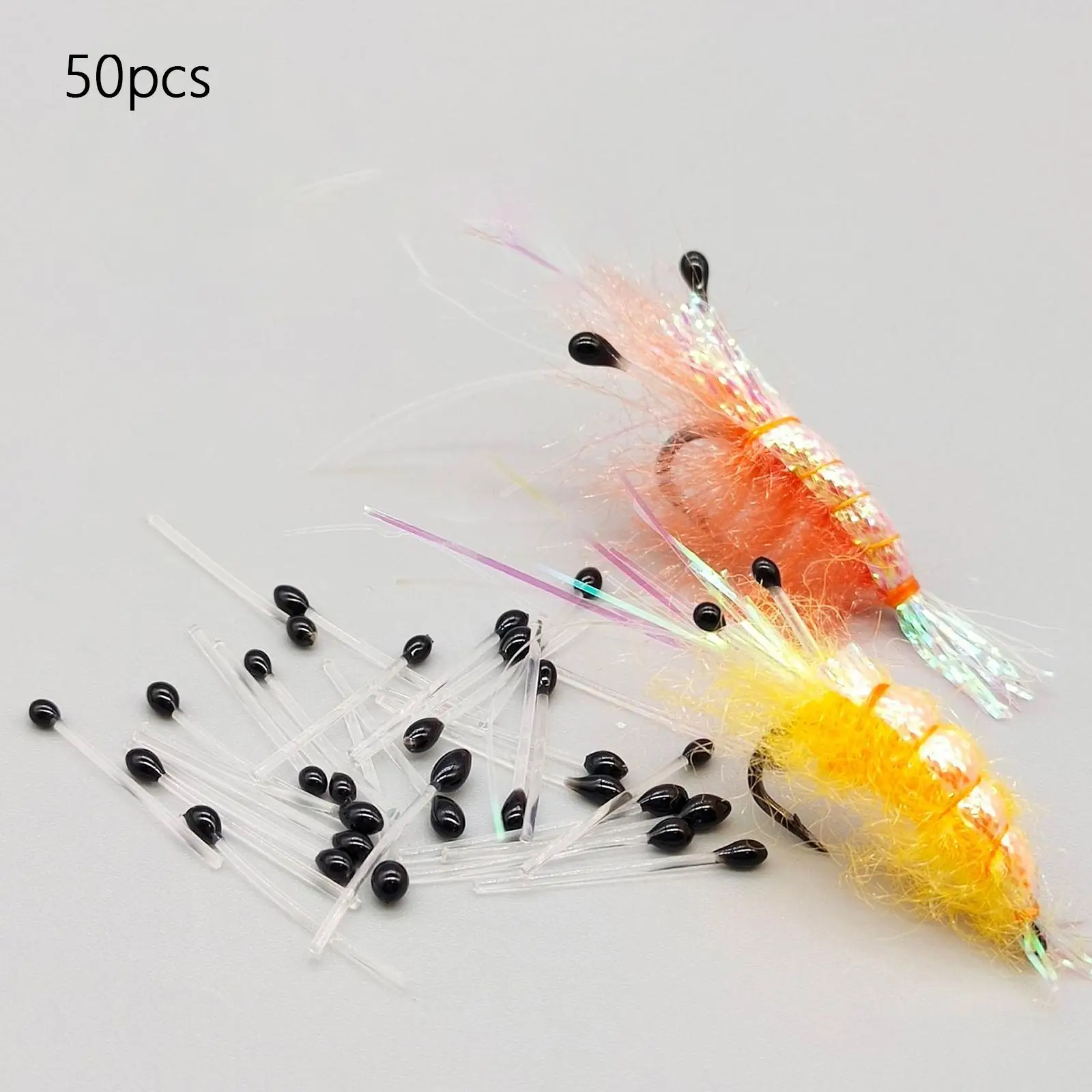 Fishing Fly Tying Material Shrimp Eyes Acrylic Beads Lures Making Tool for Trout and Fly Fishing Accessories