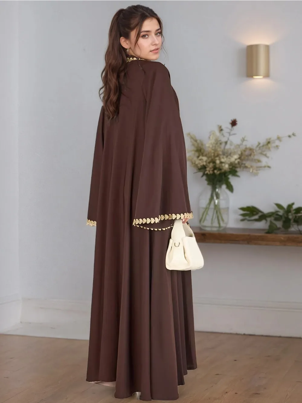 Maroc Ramadan Eid musulman Abaya pour les femmes fête Cardigan robes ceintures robes Jalabiya dubaï caftan longue Robe Abayas 2025