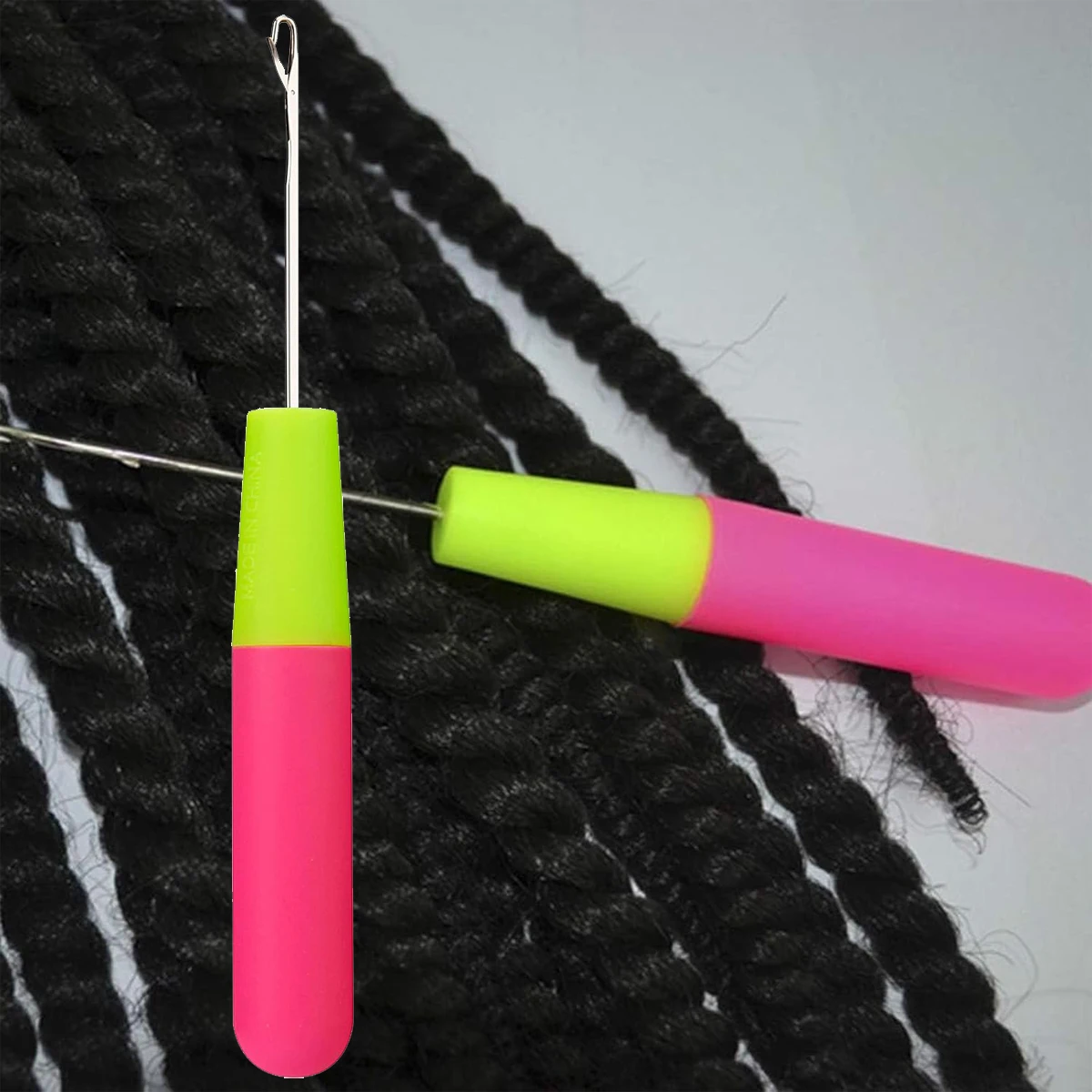 

5Pcs 0.38cm/0.57cm Latch Crochet Hook Needle Plastic Knitt For Making Jumbo Braiding Dreadlock Hair Tools Weaving