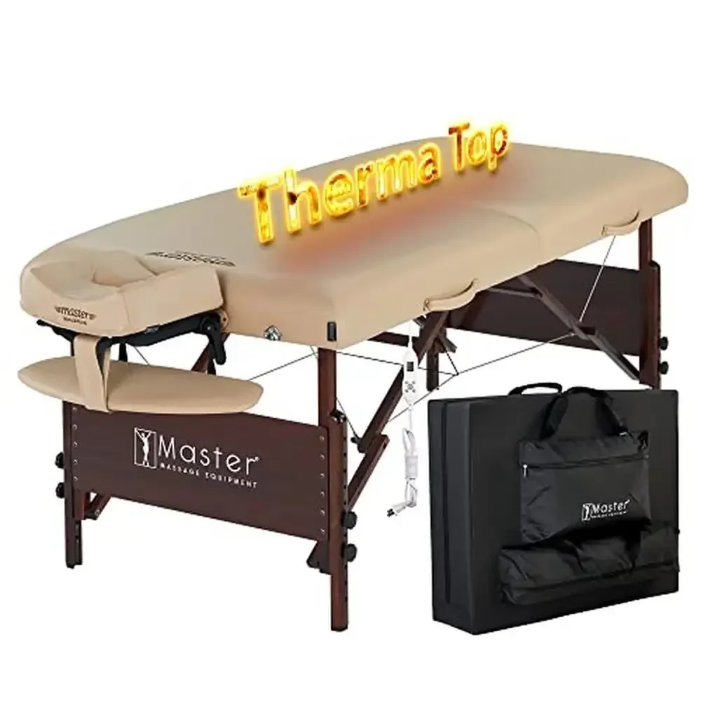 Therma Top™ Portable Massage Table Set Adjustable Height Beauty Bed Package