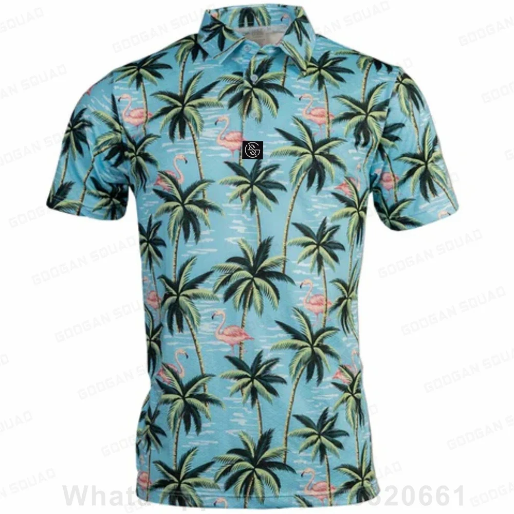 Men Polo Men Shirt Short Sleeve Polo Shirt Fishing Golf Clothing Summer Streetwear Casual Fashion Men Volleyball Tops