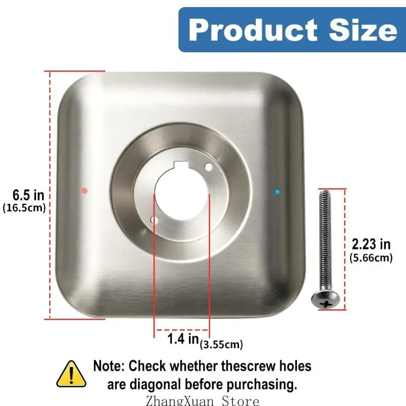 T2471BN Badezimmer-Duschverkleidung, Rosettenplatte, einzelnes Metalldesign für den Einsatz 3XUF – Detail 6