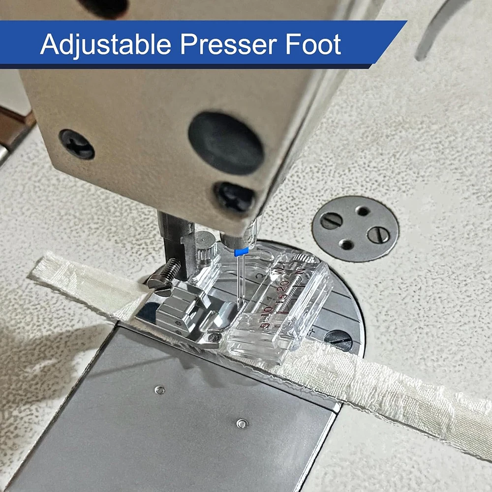 3PCS Sewing Machine Twin Needle Double Needle  9 Groove Presser Foot Zigzag Foot Straight Stitch for Household Sewing Machine