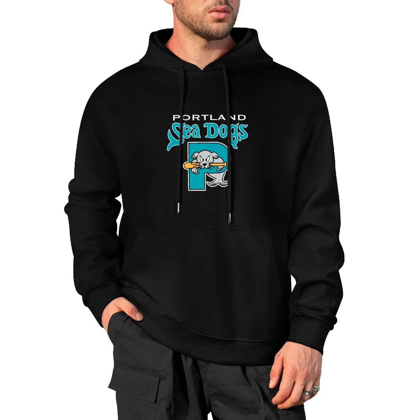 

90's throwback Portland Sea Dogs Pullover Hoodie mens clothing graphic t shirts men men wear new in hoodies & sweat-shirt