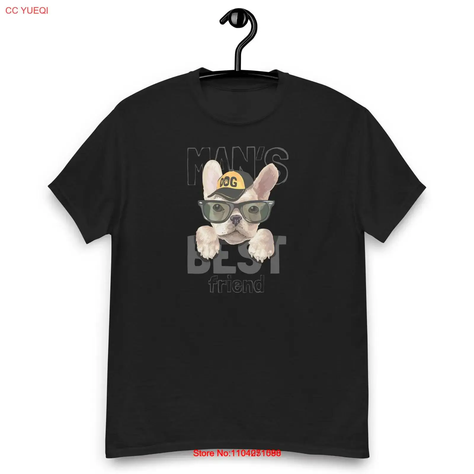 

Мужская классическая футболка Best Friend с забавным мягким и удобным круглым вырезом DTG с принтом