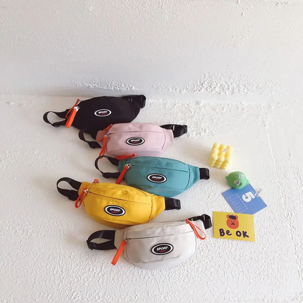 

Fashion Zipper Children's Chest Bag Water Proof Ultralight Crossbody Bag Wear-resistant Versatile Waist Bag