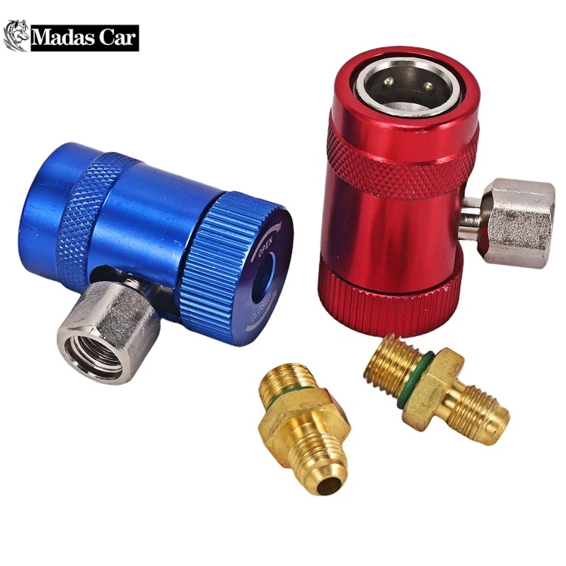 New Refrigerant Manual Quick Coupler High and Low M12*1.5,R134a Air Conditioner Refrigerant Tools Car Accessories ﻿