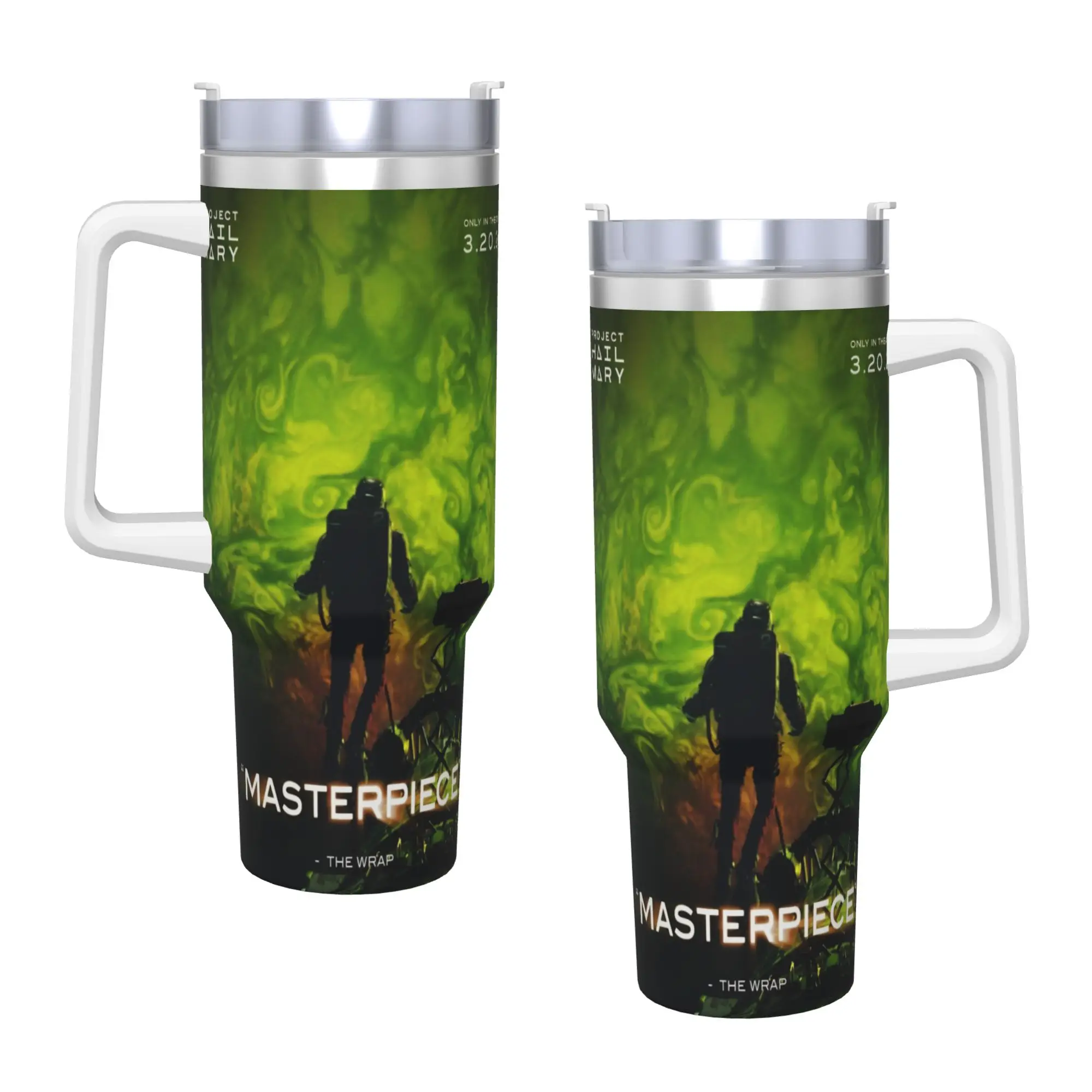 Project Hail Mary Movie 2026 Insulated Tumbler with Straws  Vacuum Coffee Mugs Double Wall Car Bottle Cups 40oz