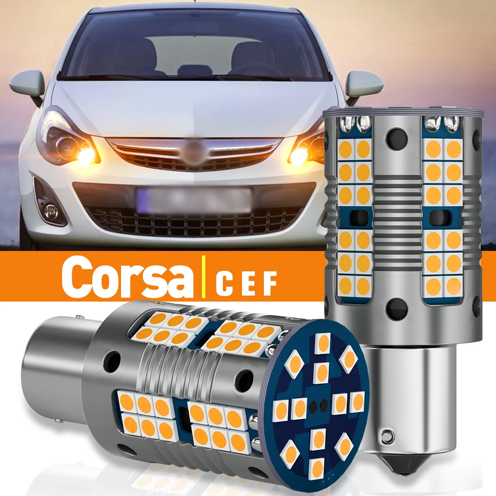 ไฟสัญญาณเลี้ยว LED 2ชิ้นสำหรับ Opel Corsa C E 2000-2021 2010 2011 2012 2013 2014 2015 2016 2017 2018โคมไฟ Canbus