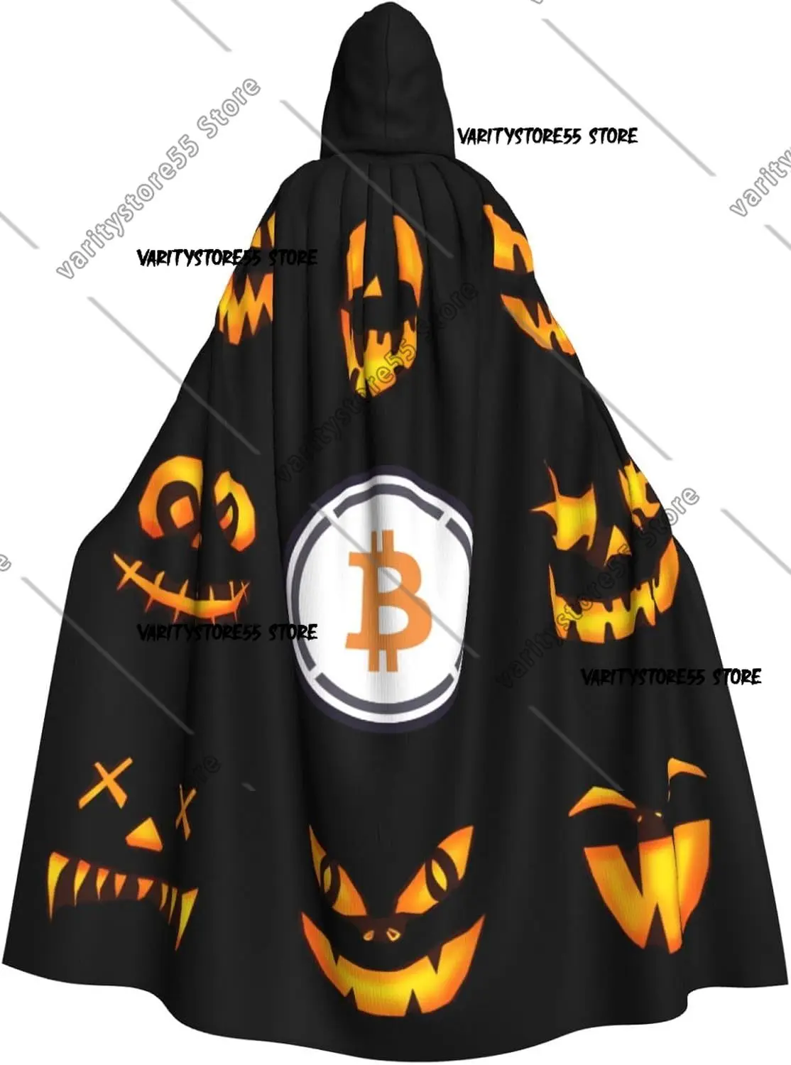 

Плащ с капюшоном из биткойнов, накидка для взрослых, плащ на Хэллоуин и Рождество, костюмы для косплея