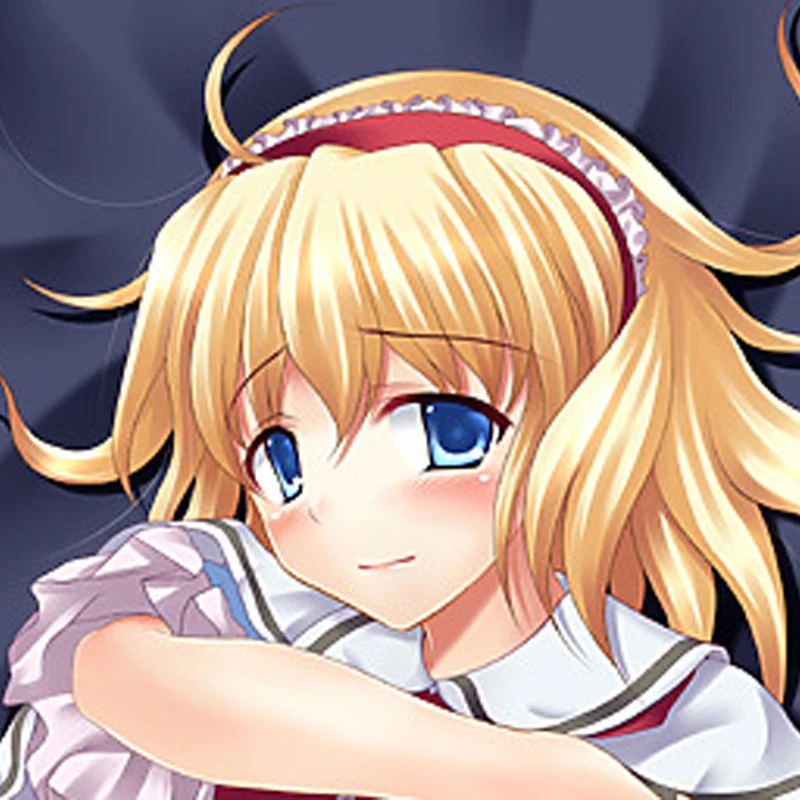 Anime Dakimakura Pillow Cover Alice Margatroid Double Sided Print Pillow Case 120cm-180cm Custom Cartoon Character DIY Home