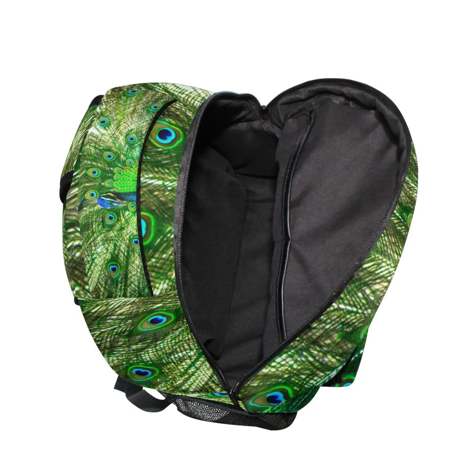 Mochila escolar de gran capacidad con estampado de pavo real para mujer, mochila floral para niños, mochila escolar para niñas, mochila para adolescentes