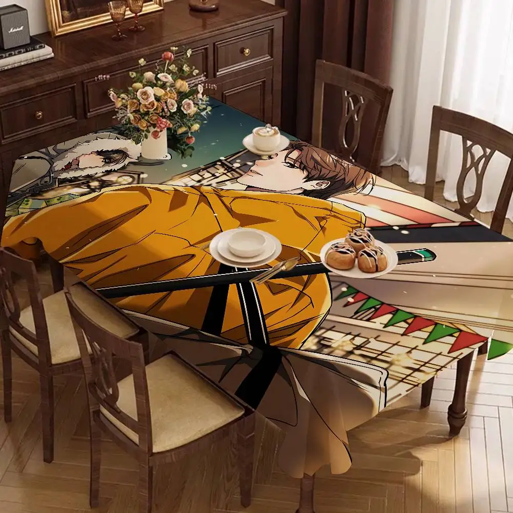Melting Point Bl Rectangle Tablecloth Table Decor Reusable Waterproof Kitchen Dining Table Cloth Holiday Party Decoration