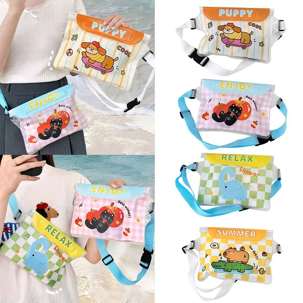 

New Waterproof Mobile Phone Bag with Touch Screen Large Capacity Mobile Phone Case Adjustable Waist Bags Summer