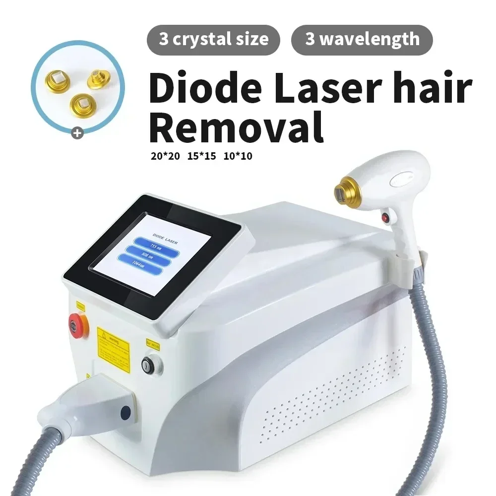 

Professional 808 3 Wavelength 3000W High Power Alexandrite 808nm 755nm 1064Nm Diode Hair Removal Machine With CE