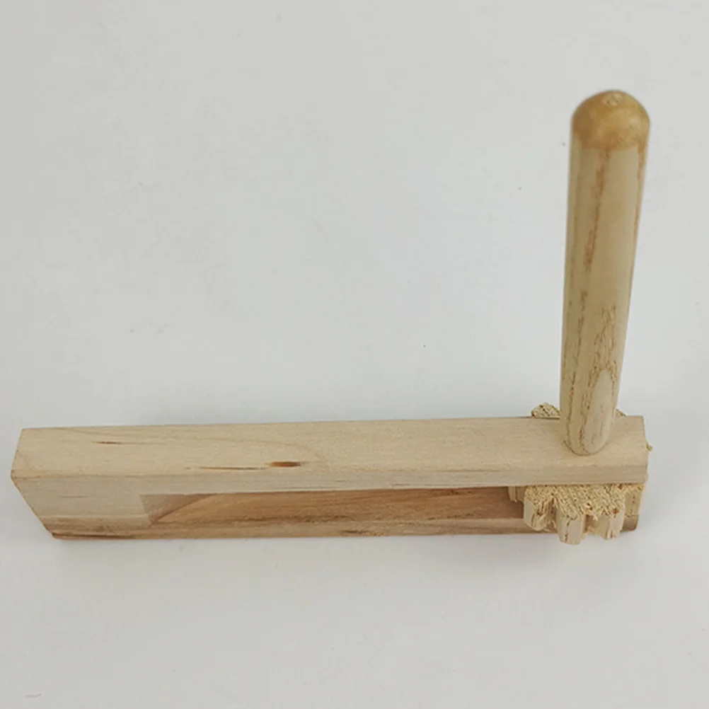 

2Pcs Wood Castanets Manual Rotary Noise Makers for Educational Musical Instruments Ratchet Noise Maker Wood Castanets