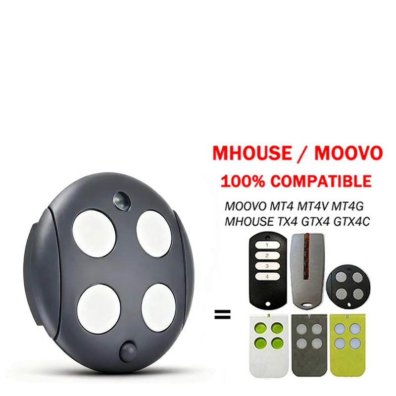Special offer Mhouse GTX4 Remote Control 433MHz for MOOVO MT4 MT4V MT4G Mhouse TX3 TX4 GTX4C Garage Remote Control  Gate Opener