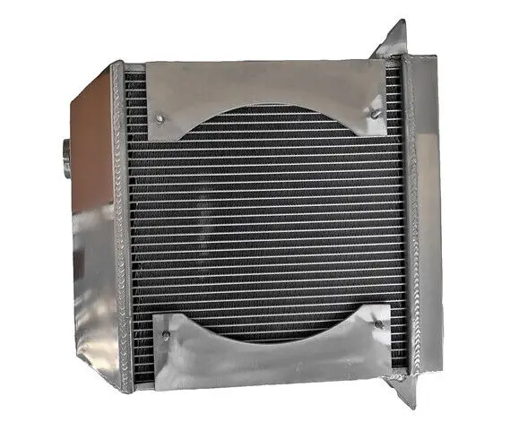 Aluminum Radiator+Shroud+Fan for 1954-1968 Morgan Plus 4 Four 2.1L 1955 1956 1957 1958 1959 1960 1961 1962 1963 1964 1965 1966