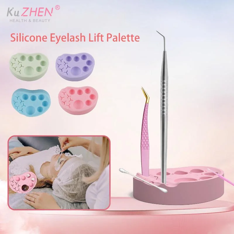 1 قطعة جديد سيليكون لوحة مانيكير متعددة الوظائف دائم سطح ناعم لمسمار الفن رمش الوشم اللون خلط لوحة ماكياج