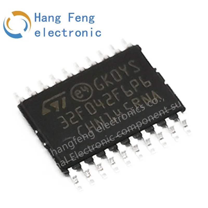 10PCS new original STM32F042F6P6 package TSSOP-20 ARM Cortex-M0 32-bit microcontroller MCU