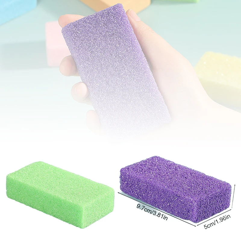 Grattoir en pierre ponce pour poignée de pédicure, lime exfoliante pour les pieds, pour peau sèche et rugueuse, élimination des callosités, talons craquelés manuels, outil exfoliant