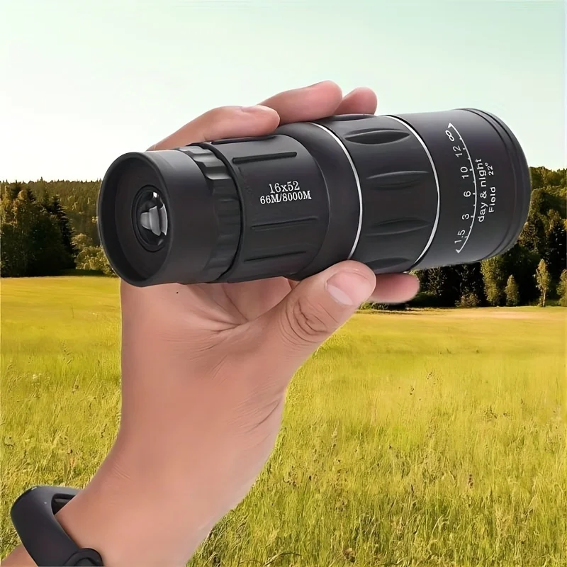 16X52 High-Power Monocular Telescope - Capture Stunning Images with Mobile Phones, Ideal for Bird Watching, Camping, Traveling,