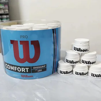 윌슨 미끄럼 방지 오버그립 테니스 라켓 그립, 비치 테니스 라켓 패들, 배드민턴 스쿼시 훈련 스웨트밴드