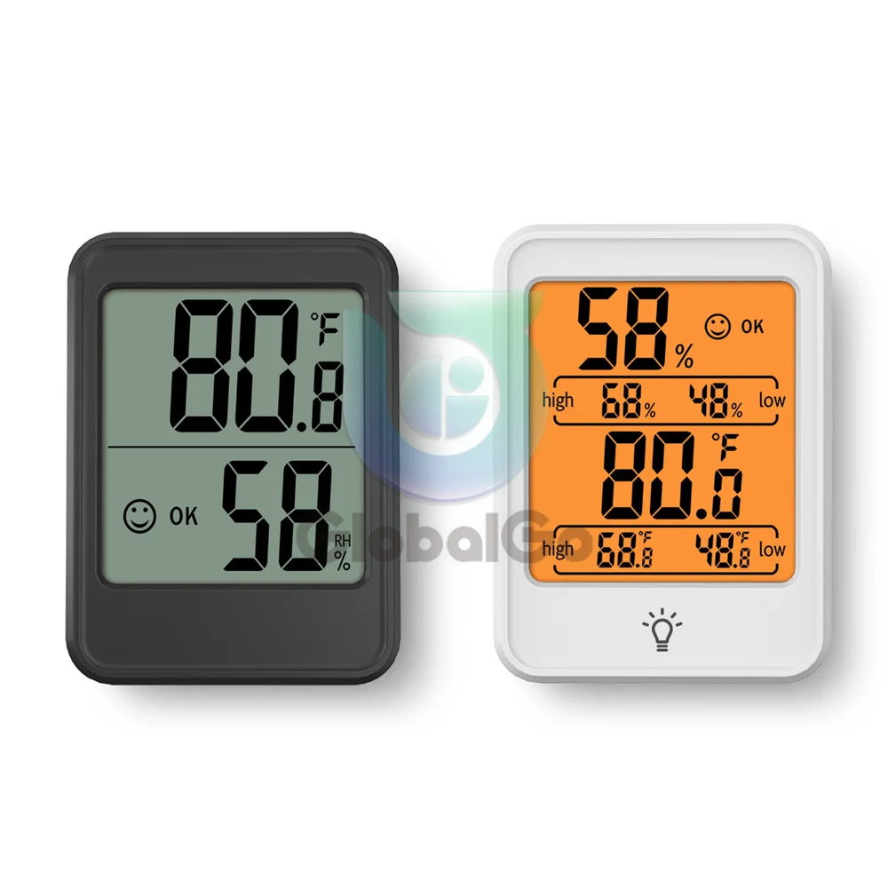 LCD Digital Thermometer Hygrometer Indoor Room Temperature Humidity Meter Sensor Gauge Weather Station Household Thermometer