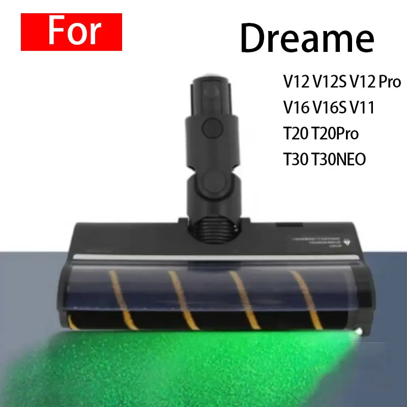 

For Dreame V12S V16S V11 V12 T10 T20 T30 T20pro T30NEO V16 V12pro Roller Brush With Green LED Dust Soft Velvet Floor Brush Head