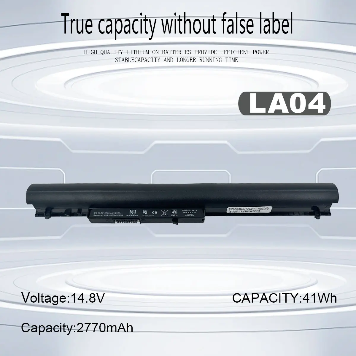 DXT New Laptop Battery LA04  For HP Pavilion TouchSmart 14 15 Notebook PC series HSTNN-YB5M HSTNN-UB5N HSTNN-DB5M 728460-001