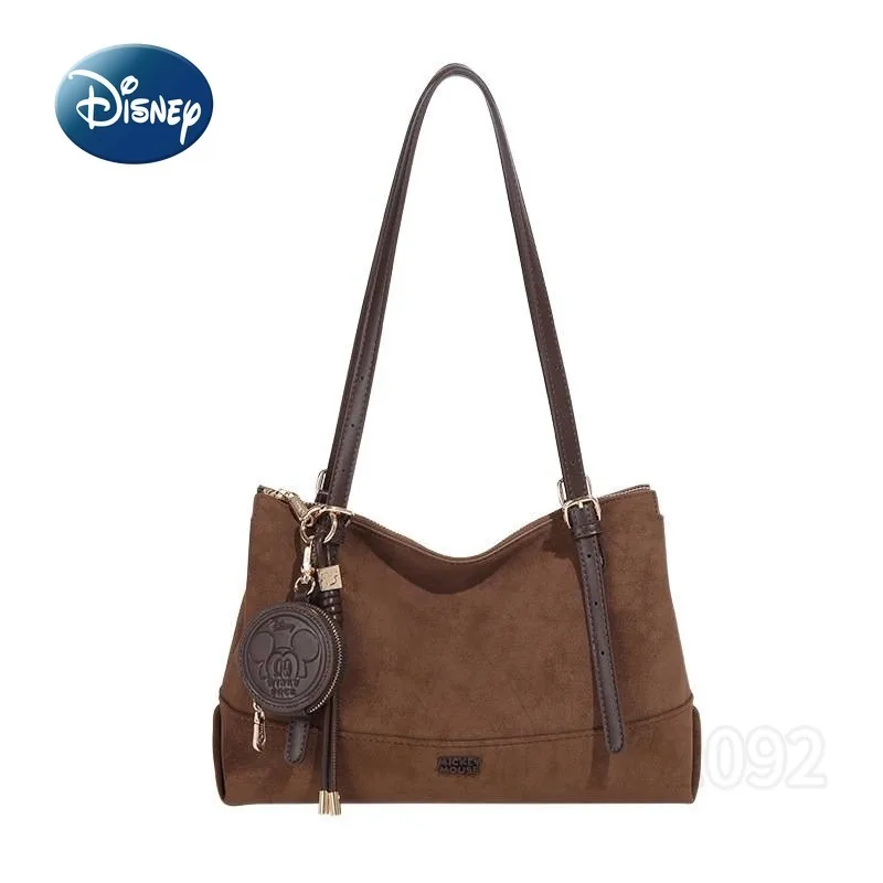 Disney Mickey New Women's Shoulder Bag Luxury Brand Original Cartoon Women's Handbag Retro Fashion Women's Bag High Quality