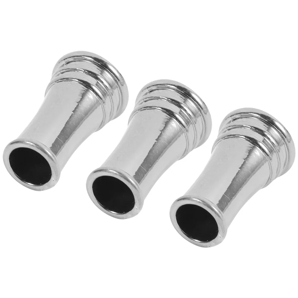 

3pcs Metal Desk Pen Holder Holder Round Desk Organizer for Fountain Pens Pencils Practical Silver Color
