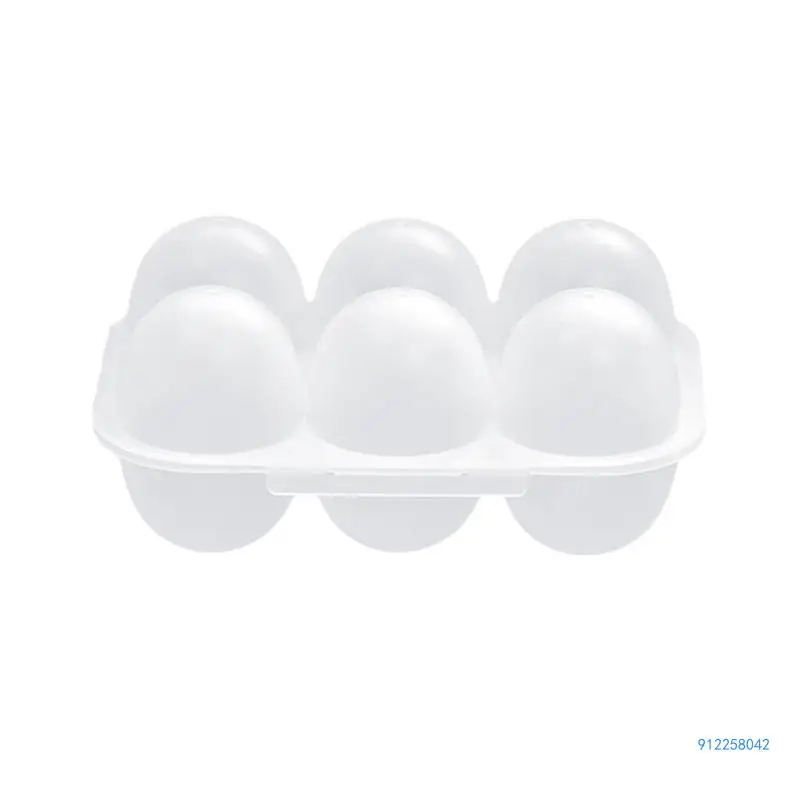 

Mini Eggs Holder 6 Eggs Storage Container with Fixed Handle Plastic Holder Drop shipping